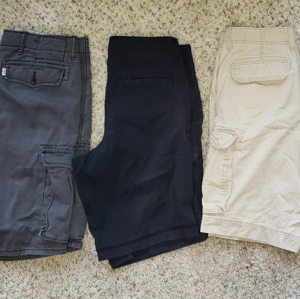 Mens cargo shorts Size 32 lot of 5